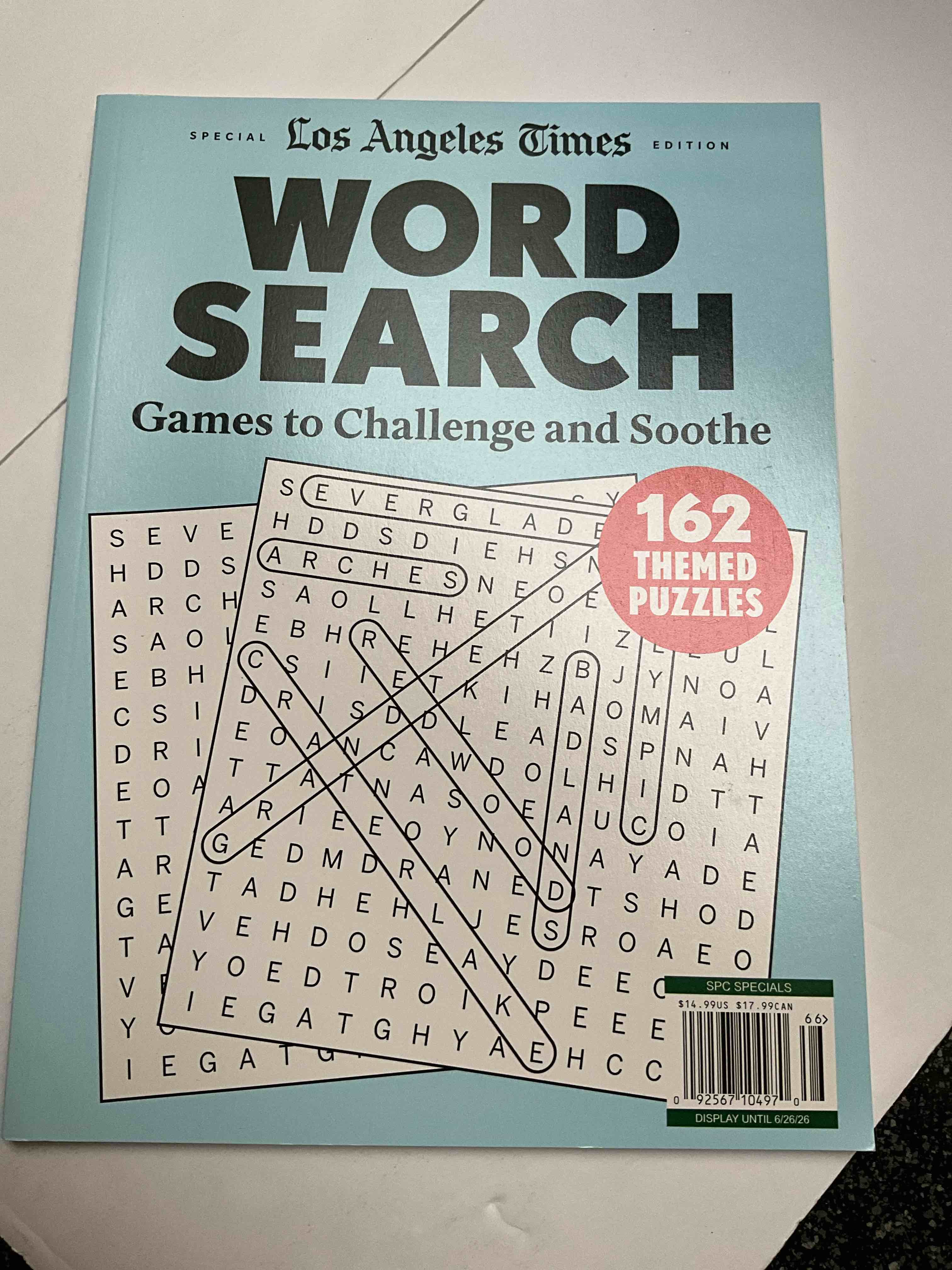 Los Angeles Times - Word Search - Games to Challenge and Soothe - 162 themed puzzles 