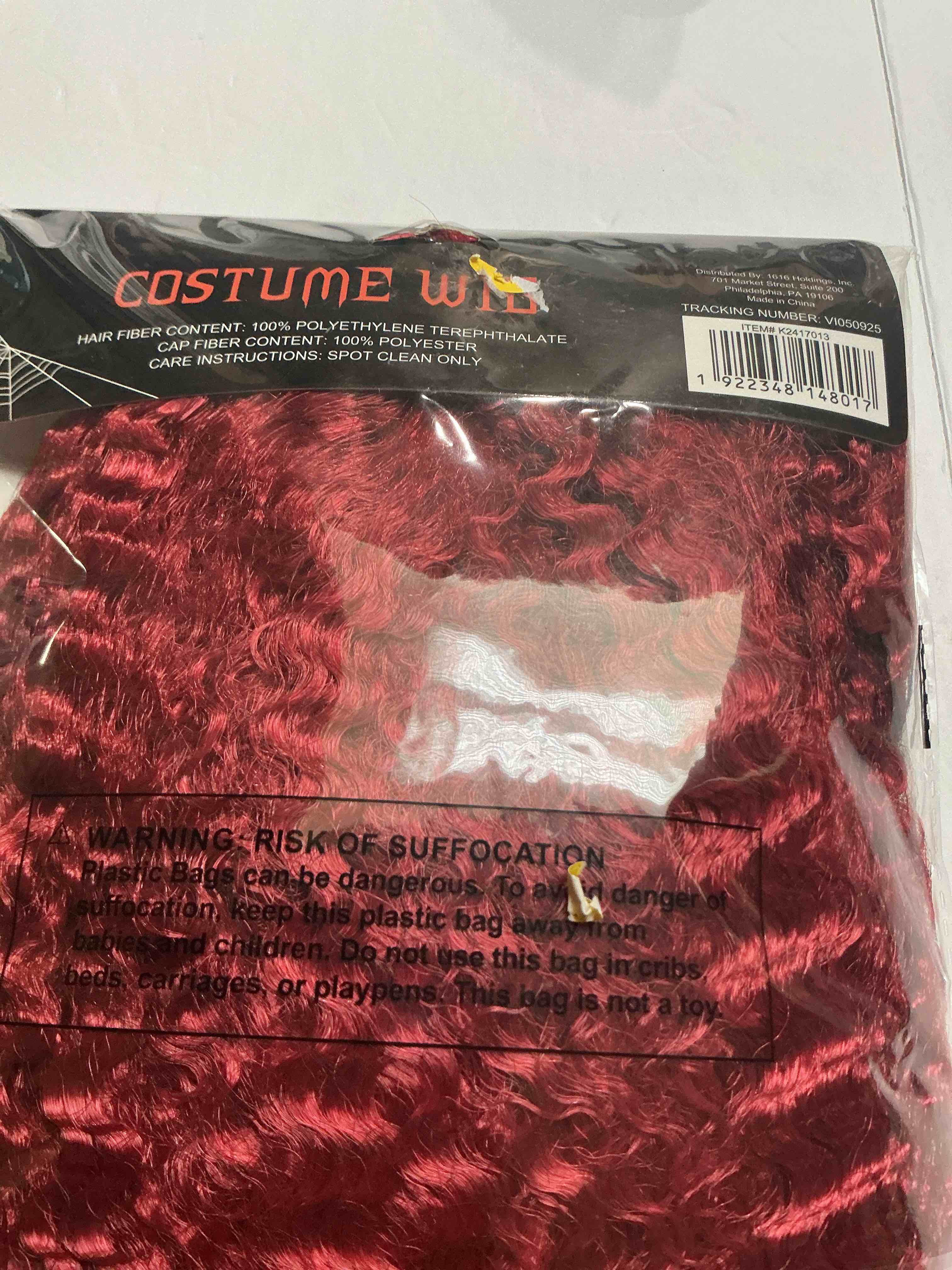  Costume Burnt Red Wig 