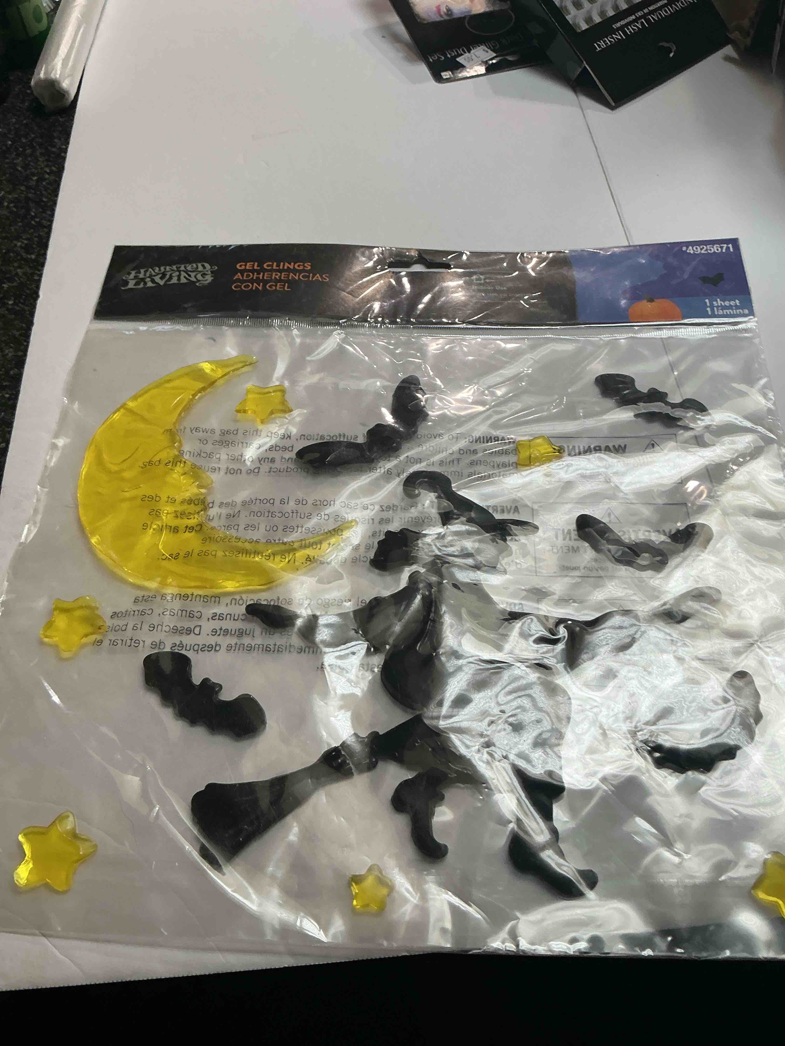 Haunted Living Gel  Cling Adherencias 