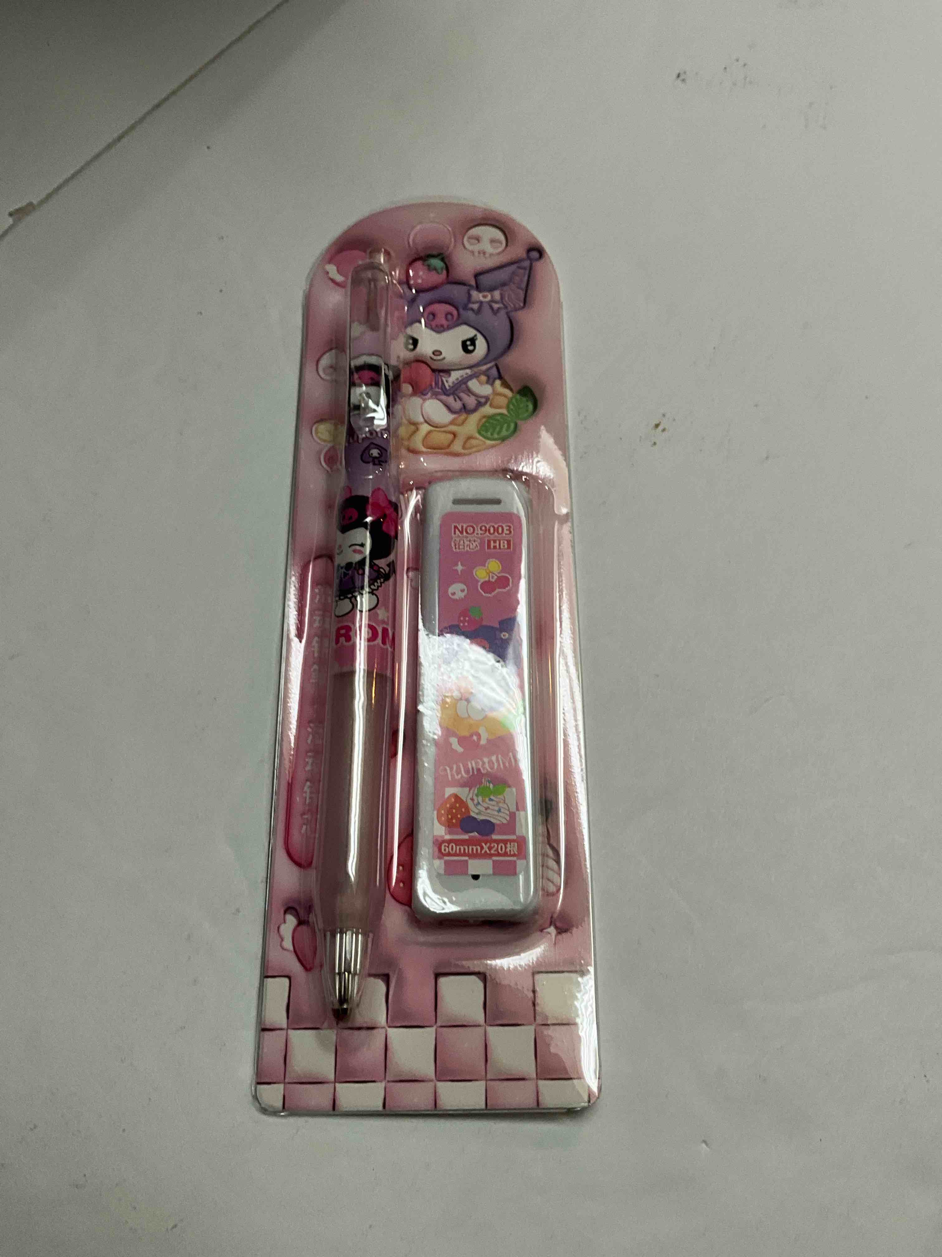 Pink - Kuromi - 12 pc Pencil Set 