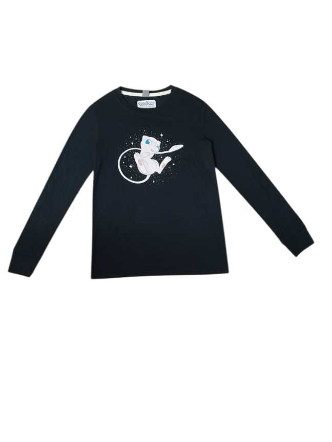 Pokémon Starry Mew Youth LS Shirt - Black - Large