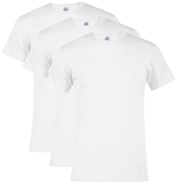 3-Pack Adult Delta Pro Weight Tee - White -  Small
