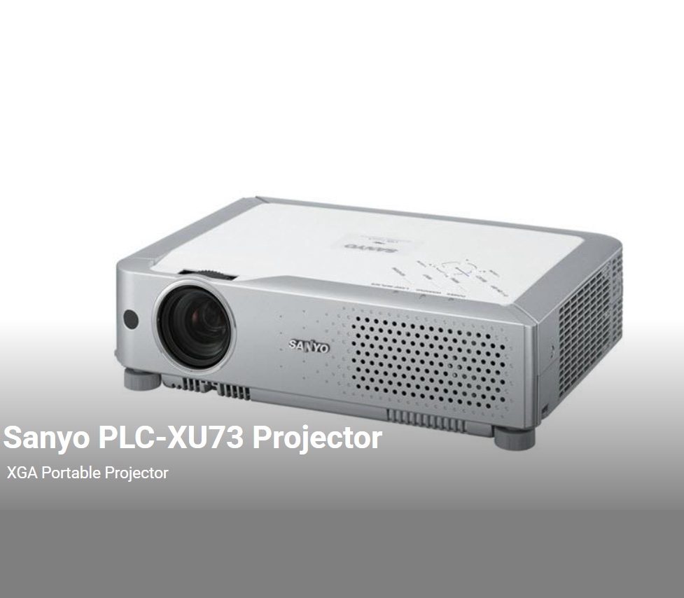 Sanyo PLC-XU73 Portable Projector with Carrying Case Remote and Targus Clicker