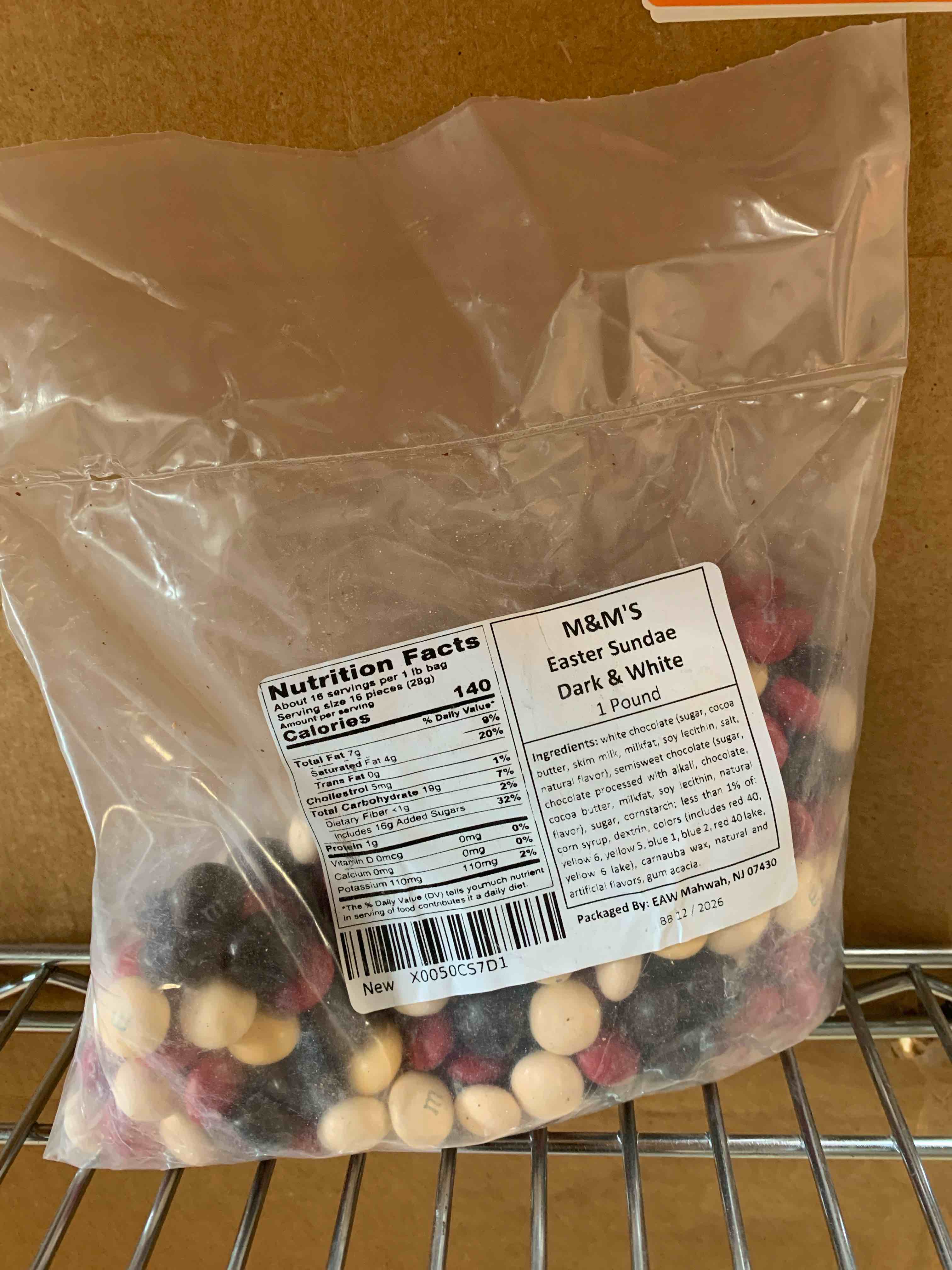 1 Pound Of M&M’s