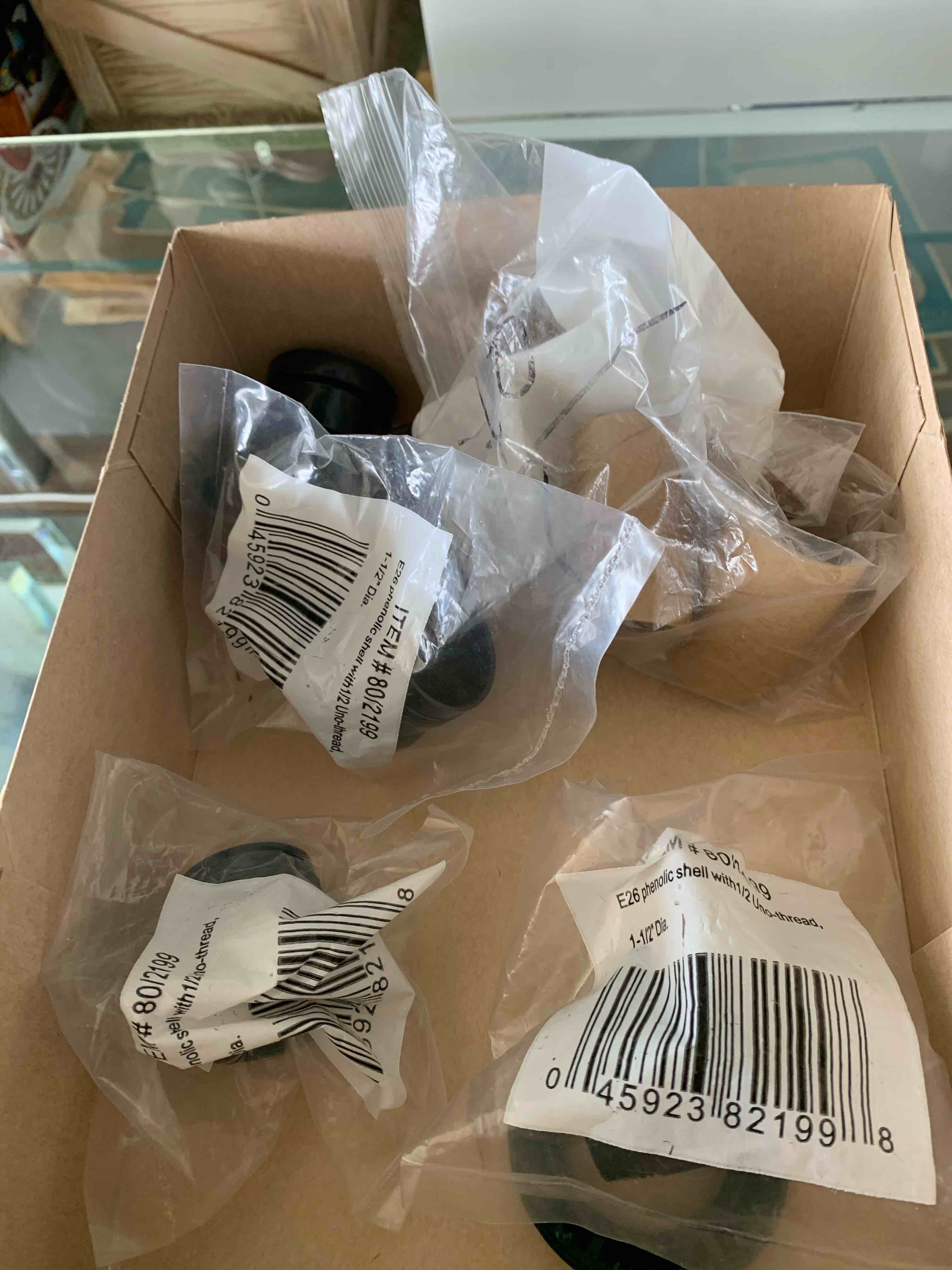Box Of Lamp Repair Parts 