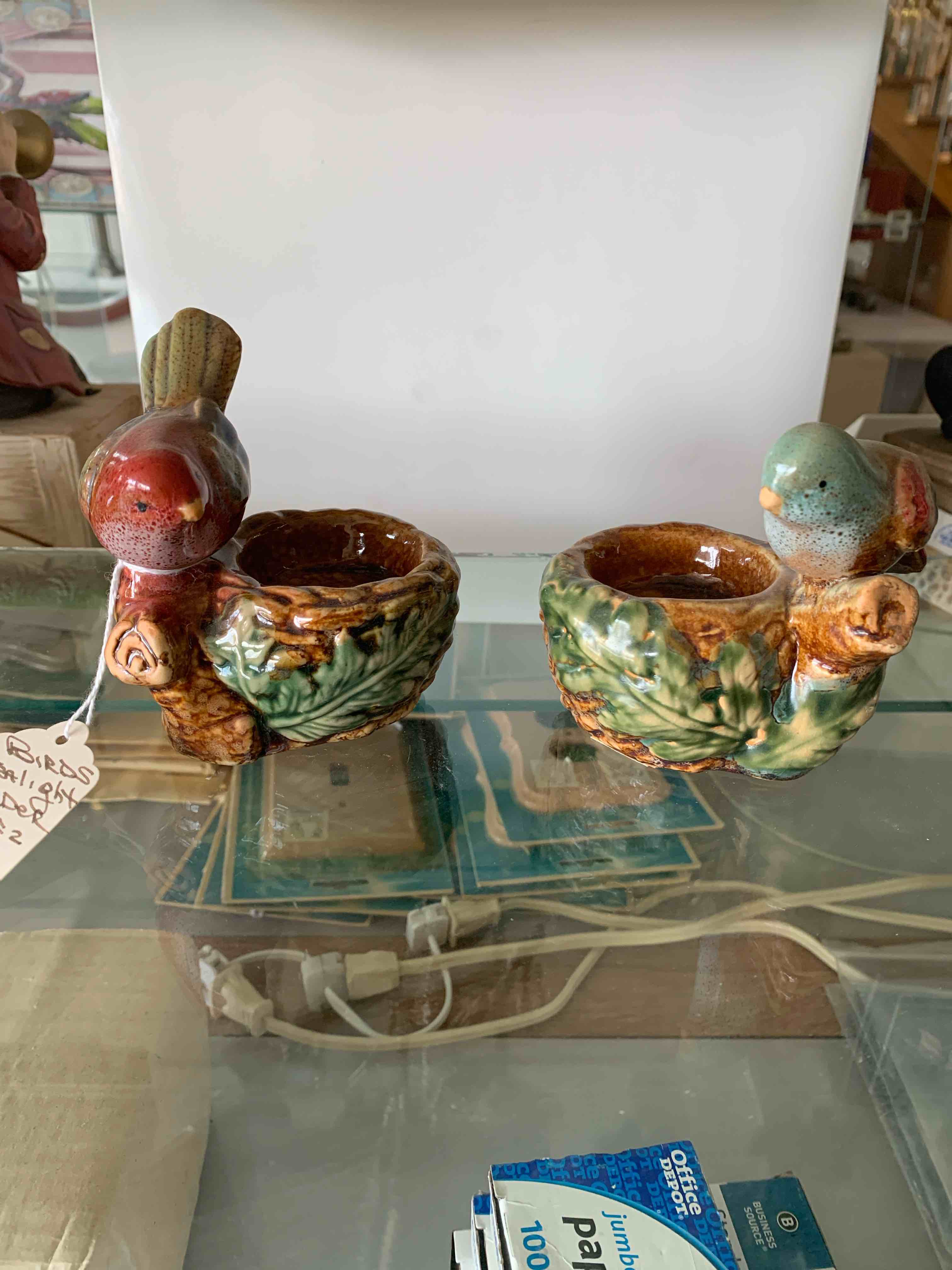 Small Bird Glass Decorations 