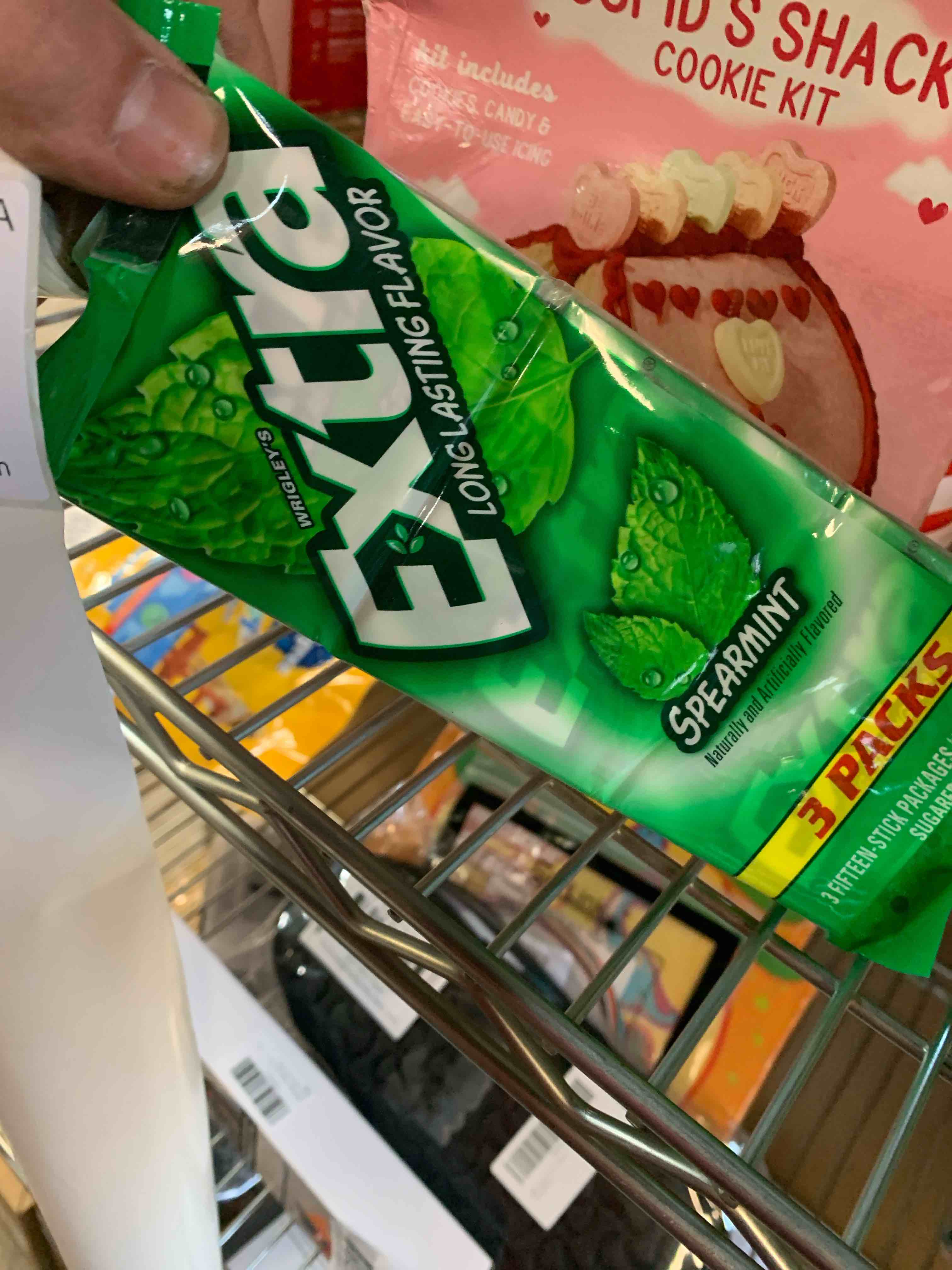 EXTRA Spearmint Sugar Free Chewing Gum, 15 pieces (3 Pack)
