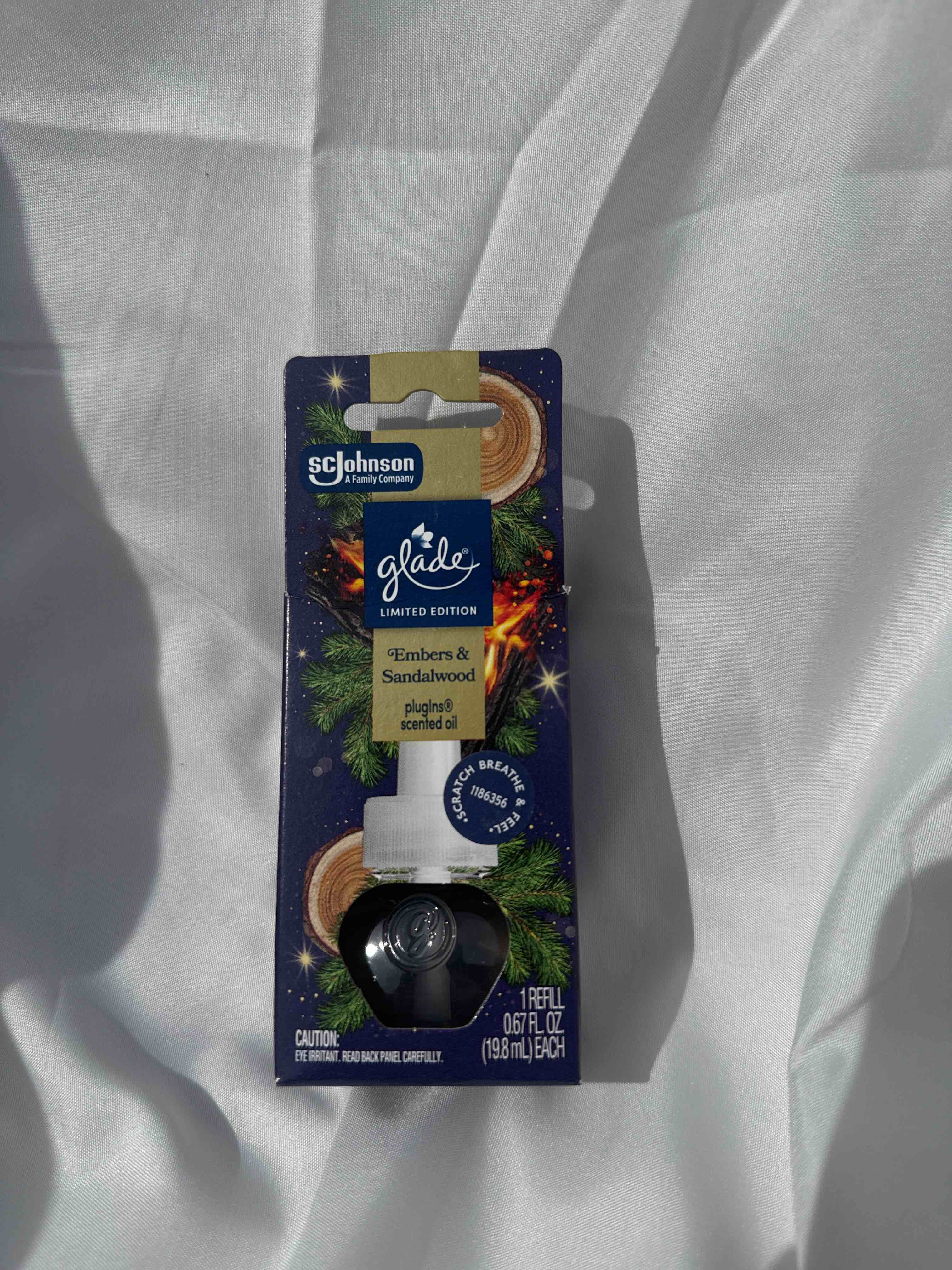 glade plug in refill embers and sandalwood 