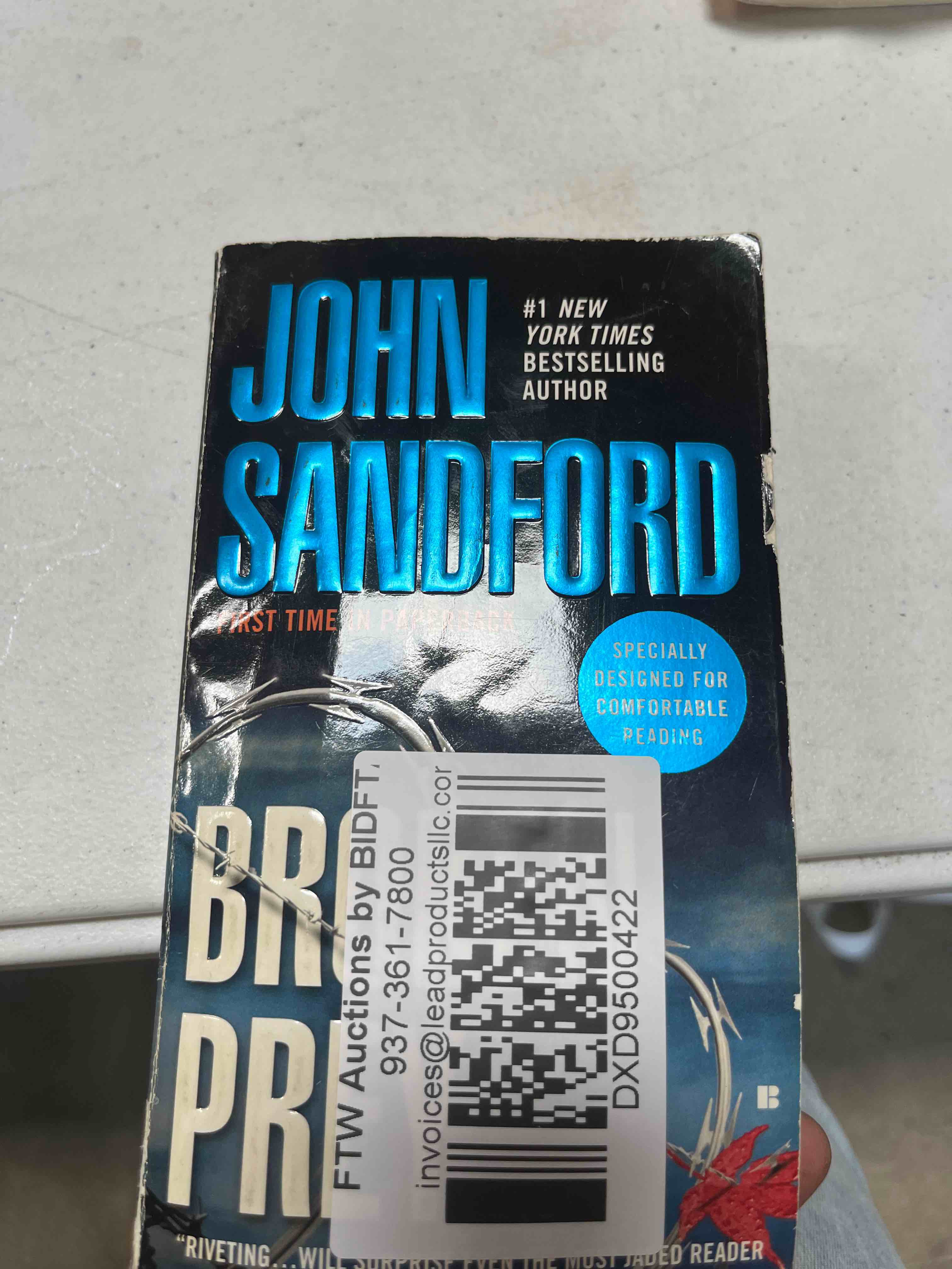 John  sandford first time in paperback 