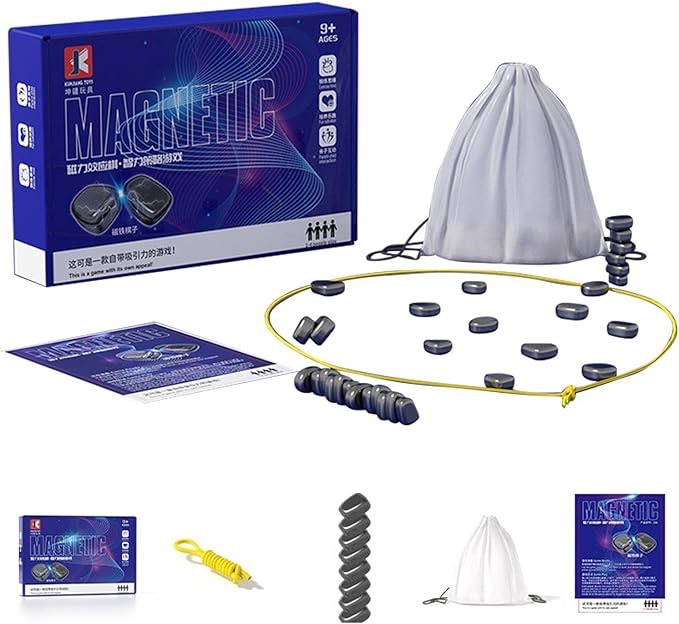 Magnetic Chess Set 20 Pieces Magnetic Chess Set Magnetic Chess Set Travel Chess Set Magnetic Chess Set Puzzle Game Portable for Family Gatherings (20 Pcs)