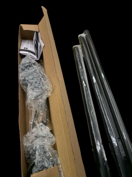 Black Curtain Rod, Size 16”-45”