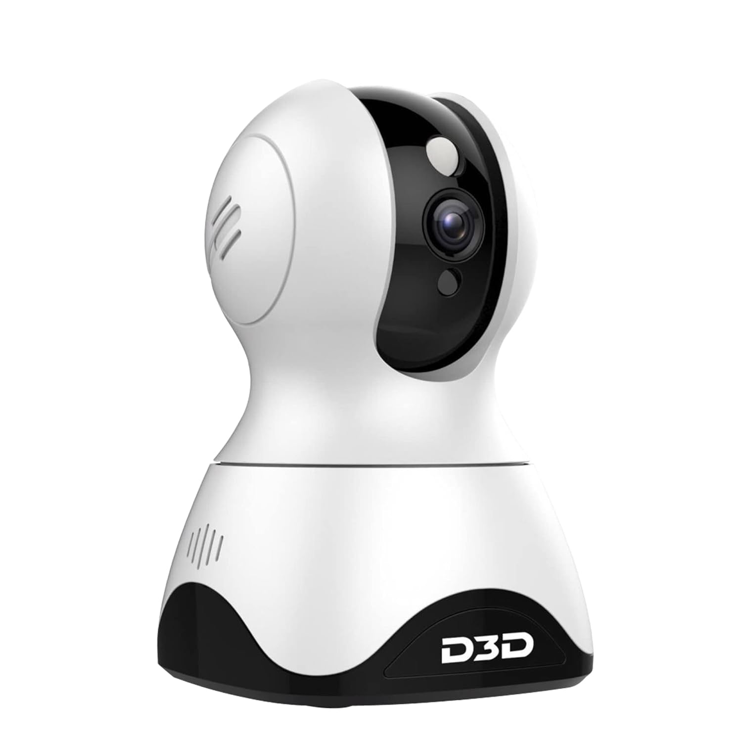 WiFi Home Security CCTV Camera | Inbuilt Security System with Motion Sensor| 1080P 2 0Mp (Full HD) Wireless 360° Mobile View | Up to 30 Ft Night Vision | SD Card & Cloud Recording | Works with Alexa (F1-362C) White