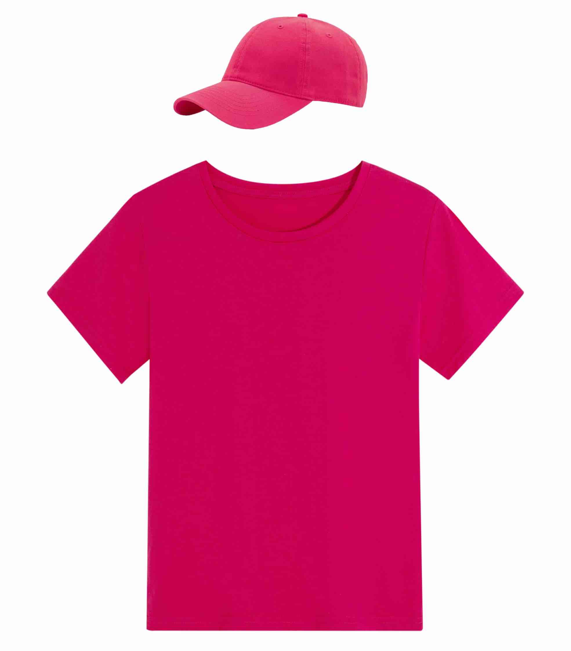 (Size 10-11T) ICHIHSUE Boys Kids Pink Shirt Family Cosplay Halloween Costume Pink Top and Cap