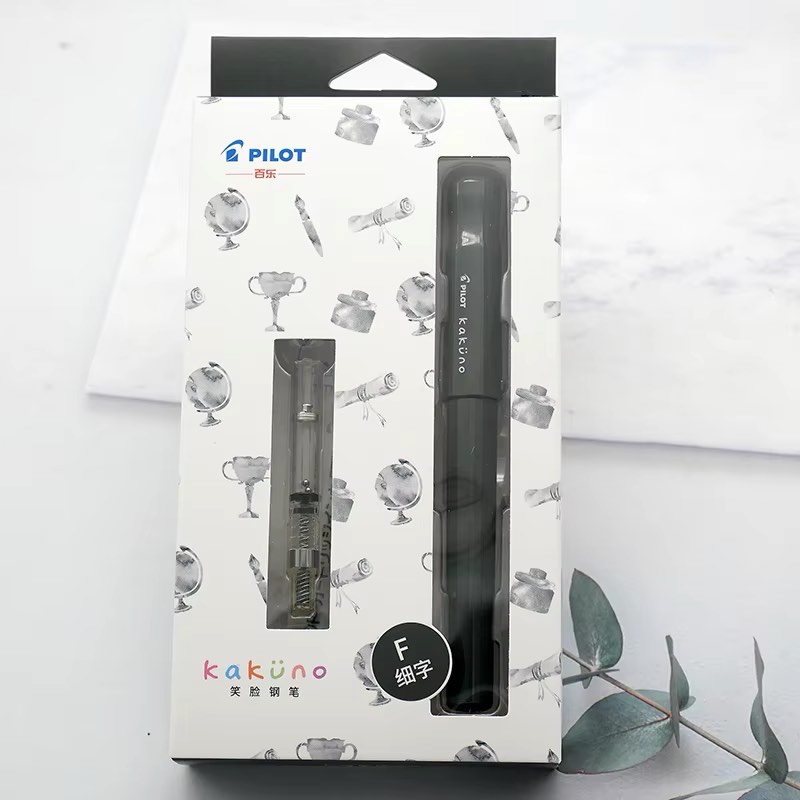 Kawaii Original Pilot KAKUNO Fountain Pen Ink Pen Cute Smiley Face Stationery School Supplies