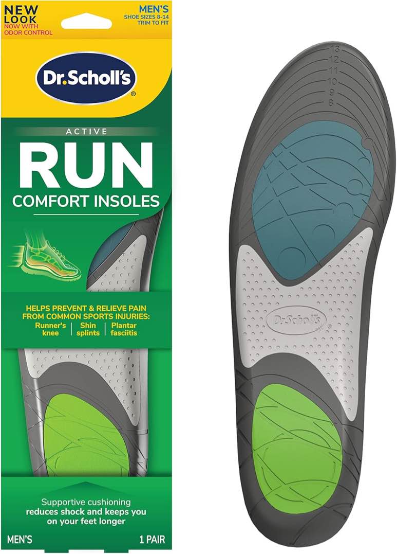 Dr. Scholl's Run Active Comfort Insoles,Trim to Fit Inserts