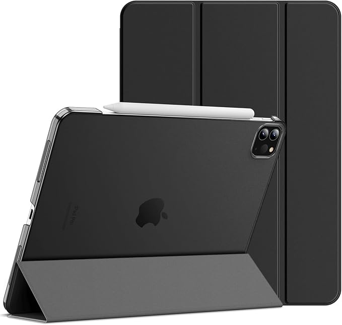 JETech Case for iPad Pro 11-Inch, 2022/2021/2020/2018 Model (4th/3rd/2nd/1st Generation), Compatible with Pencil, Cover Auto Wake/Sleep (Black)