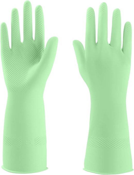 Rubber Gloves for Household, Dishwashing Gloves for Kitchen, Reusable