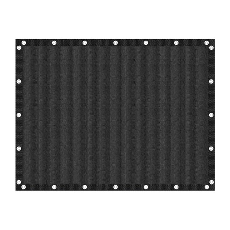 VICLLAX 90% Shade Fabric Sun Shade Cloth Privacy Screen with Grommets for Patio Garden Pergola Cover Canopy 8x12 FT, Black