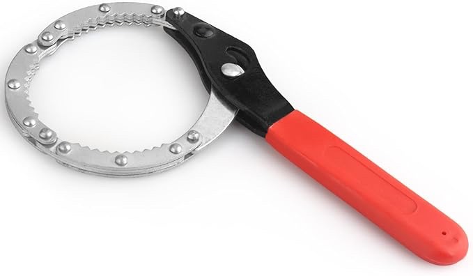 QIIYCCE Oil filter wrench,oil filter tool, suitable for disassembling oil filter removal tool with a diameter of 66-80mm, very suitable for changing oil in cars (Small Size)