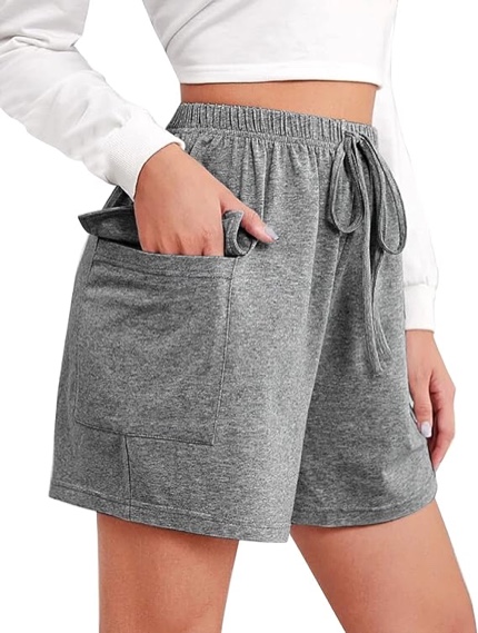 Chriselda Womens Casual Running Shorts Summer High Waisted Athletic Workout Bermuda Cargo Shorts with Pockets - XXL