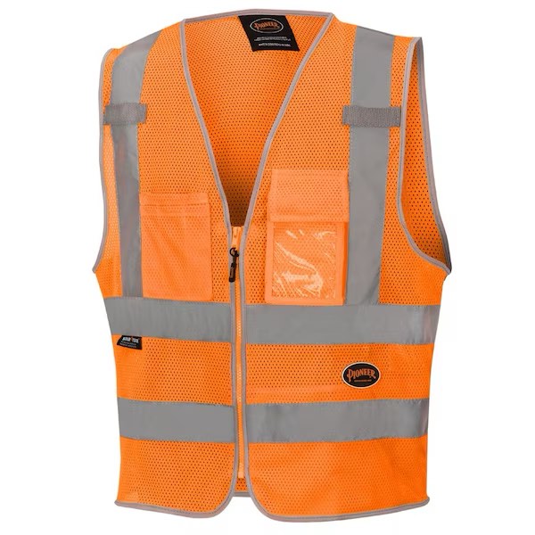 Pioneer Mesh Safety VeStripe Orange 5XL 2 Stripe V1025250U-5XL