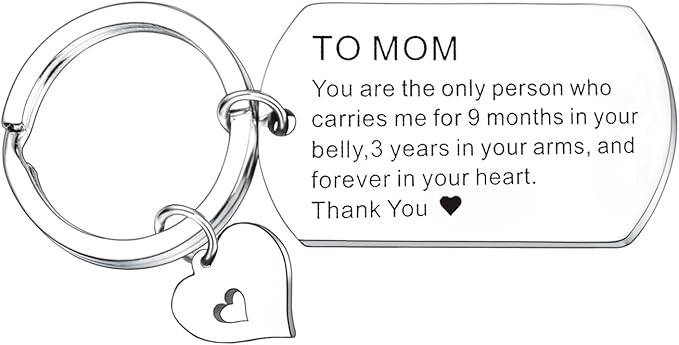 DUIOQ Mom Gift from Daughter Son,Mothers Day Gifts for Mom from Daughter Son,Birthday Gift for Mom,New Mom Gifts Keychains for Women,Great Mother Gifts,Mom Thanksgiving Christmas Gifts