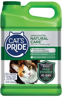 Cat’s Pride Natural Care hypoallergenic clumping litter