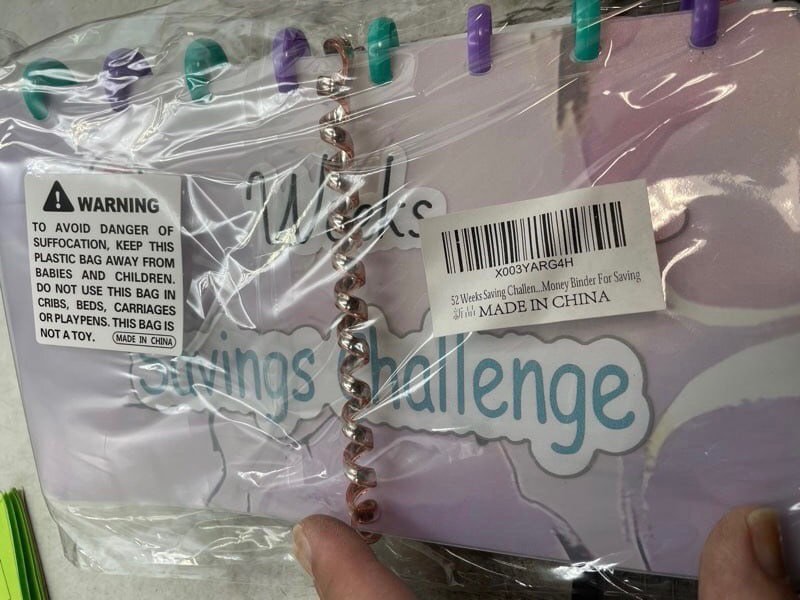 LANBOUY 52 Weeks Money Saving Challenge Binder Budget Planner Budget Book With Cash Envelopes Savings Challenge