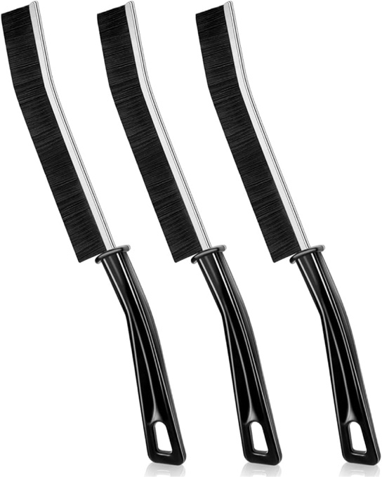 3 Pcs New Multifunctional Hard Bristle Crevice Cleaning Brush Tool for Kitchen Grooves and Bathroom Gaps