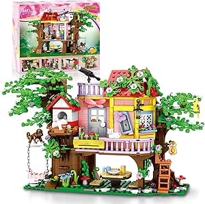 MOFOKEAY Flower Building Set, Girls' Dream House Blocks - Create Elegant, Warm Environments - 840 Pcs Gift Box for Boys & Girls 6+
