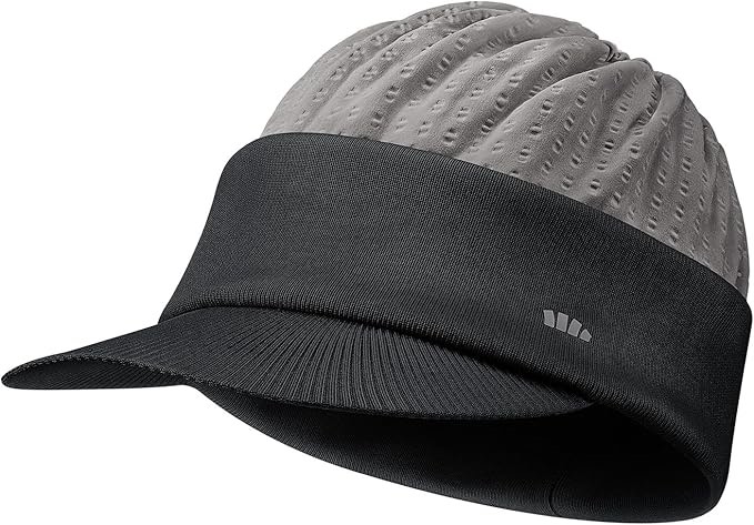 BENEUNDER Ponytail Cap Ribbed Elastic Sweat Wicking Winter Warm Knit Hat for Women