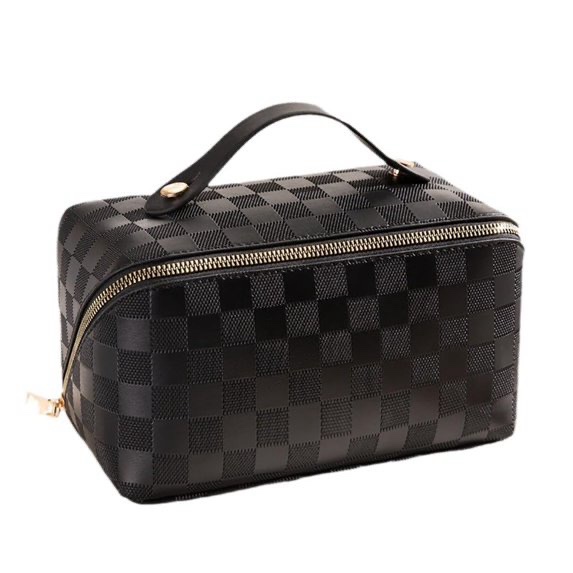 Loveluv Women Makeup Bags, Cosmetic Zipper Bags, Waterproof PU Leather Make up Organizer Bag