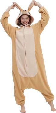 DarkCom One Piece Unisex Adult Pajamas Golden-faced Saki Onesie Women Men Sleepwear Cosplay Halloween Costume Christmas