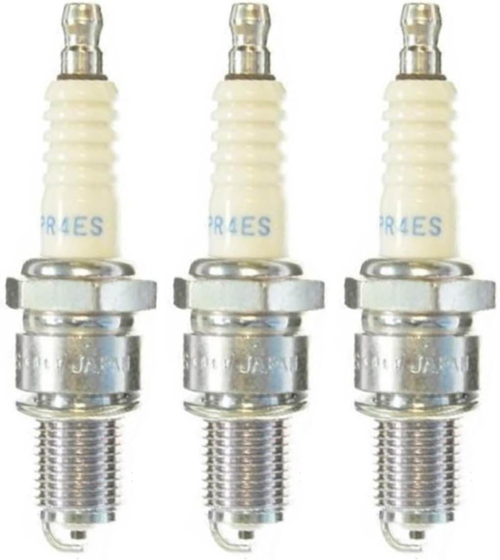 LuLuya BPR4ES Spark Plug 3 Pack- BPR4ES Solid Standard Spark Plug for Honda Motorcycle Engines & Other Small Engines