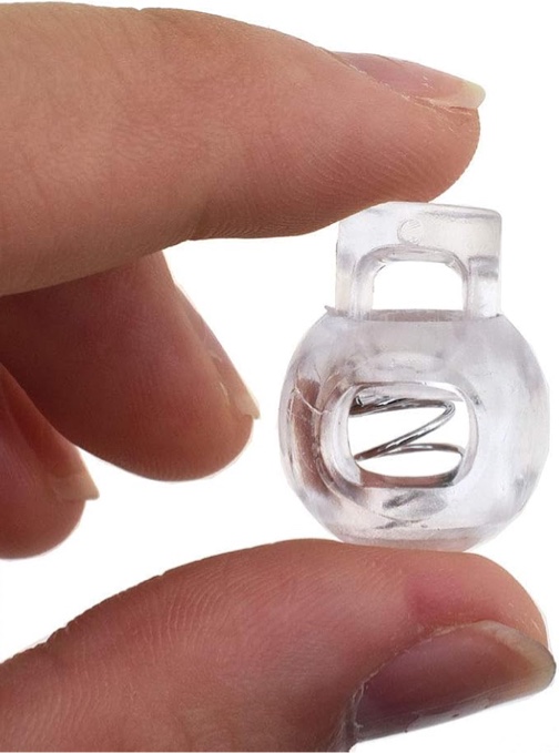 Odinest Spring Elastic Fastener Toggles Plastic Cord Lock Buttons Stopper Slider Thread Smooth Hold Tightly