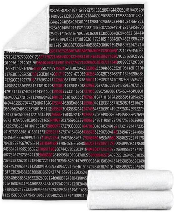 Math Pi ? Blanket Flannel Throw Lightweight Super Soft Cozy Luxury Family Bed Blanket Birthday Gift Microfiber 40"x30"for Pet