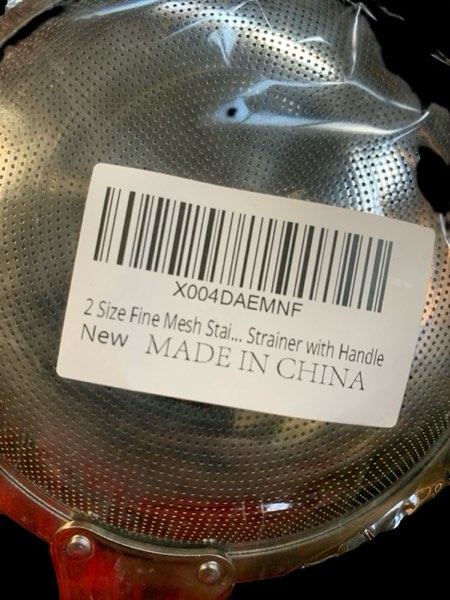  2 Size Fine Mesh Stainless Strainer with Handle