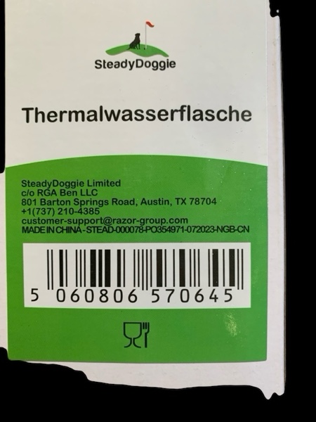 SteadyDoggie Thermalwasserflasche