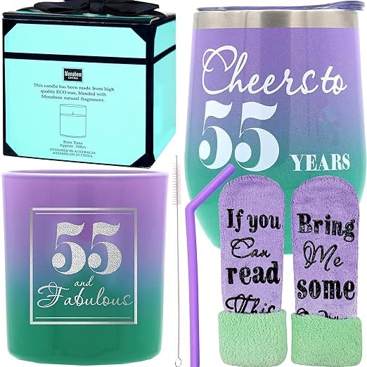 55th Birthday Decorations for Women, 55th Birthday Gifts for Women, 55 Birthday, 55 Birthday Women, Birthday Gifts for Women 55, 55th Birthday Gift for Women, 55 Birthday Decorations for Women