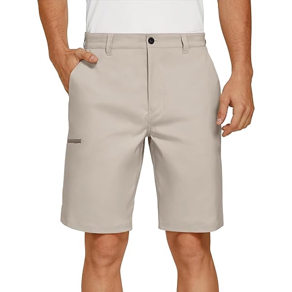 PULI Men's Stretch Golf Shorts Dress Hybrid Flat Front 9 Inch Waterproof Quick Dry Lightweight Chino Casual with Pockets ( 30x9 )