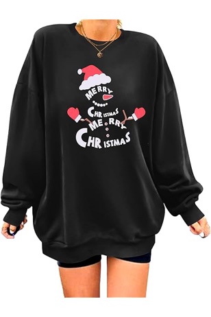 (Size L) Ekouaer Christmas Shirt