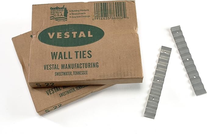 Mutual Industries 7100-0-22 Wall Ties, 22 Gauge 7/8" x 6 3/8"