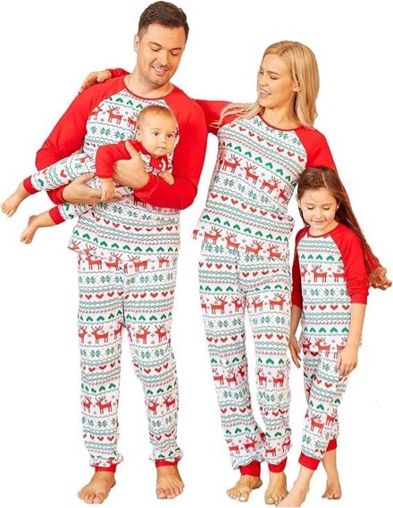Christmas Family Matching PJs for Baby (Size: 80)