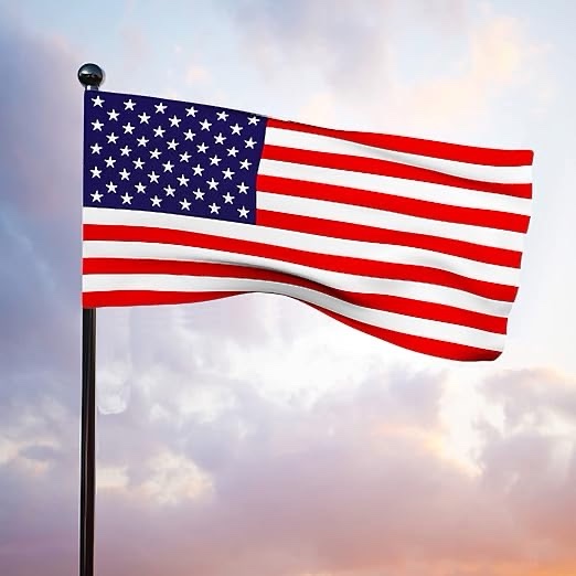 Pole Sleeve American Flag, American Flags 2.5x4 for Outside, The Strongest, Longest Lasting, US Flag, Deluxe Embroidered Stars, Heavy Duty Durable Flags Outdoor (Pole Sleeve 2.5 by 4 Foot)
