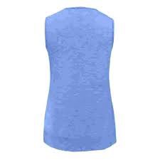 (Size L) Women's Sleeveless V-Neck Slimming Loose Fit Casual Tank Top T-Shirt, for Travel