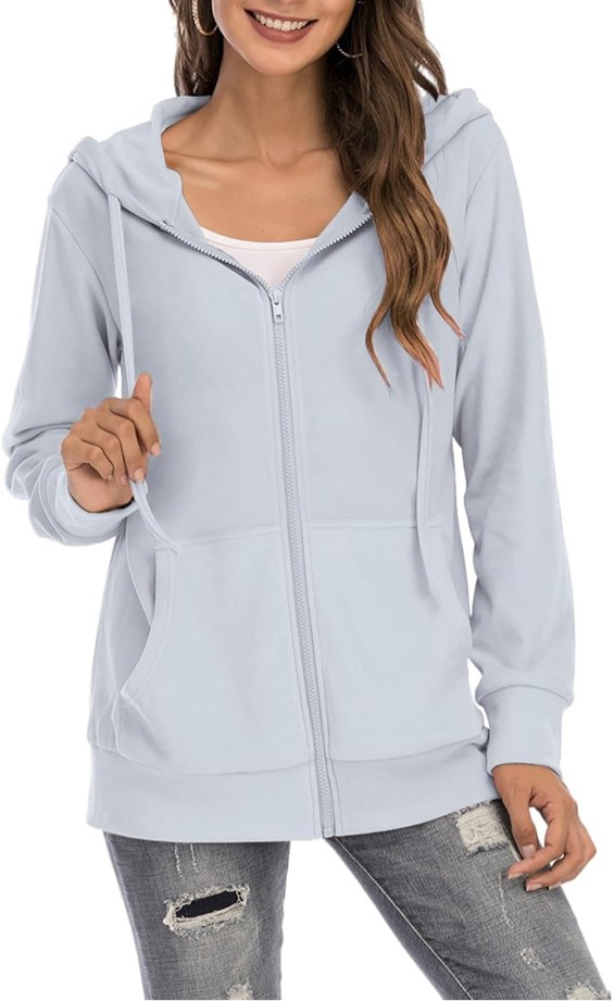 (Size XXL) NEKOSI Womens Hoodie Sweatshirt Causal Long Sleeve Top Fashion Comfy Trendy Clothes Dressy Essentials Pullover Shirts