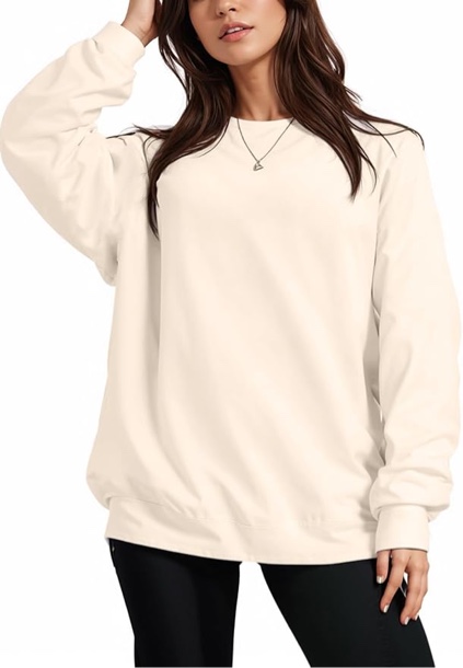 (X-Large) NEKOSI Womens Hoodie Sweatshirt Causal Long Sleeve Top Fashion Comfy Trendy Clothes Dressy Essentials Pullover Shirts