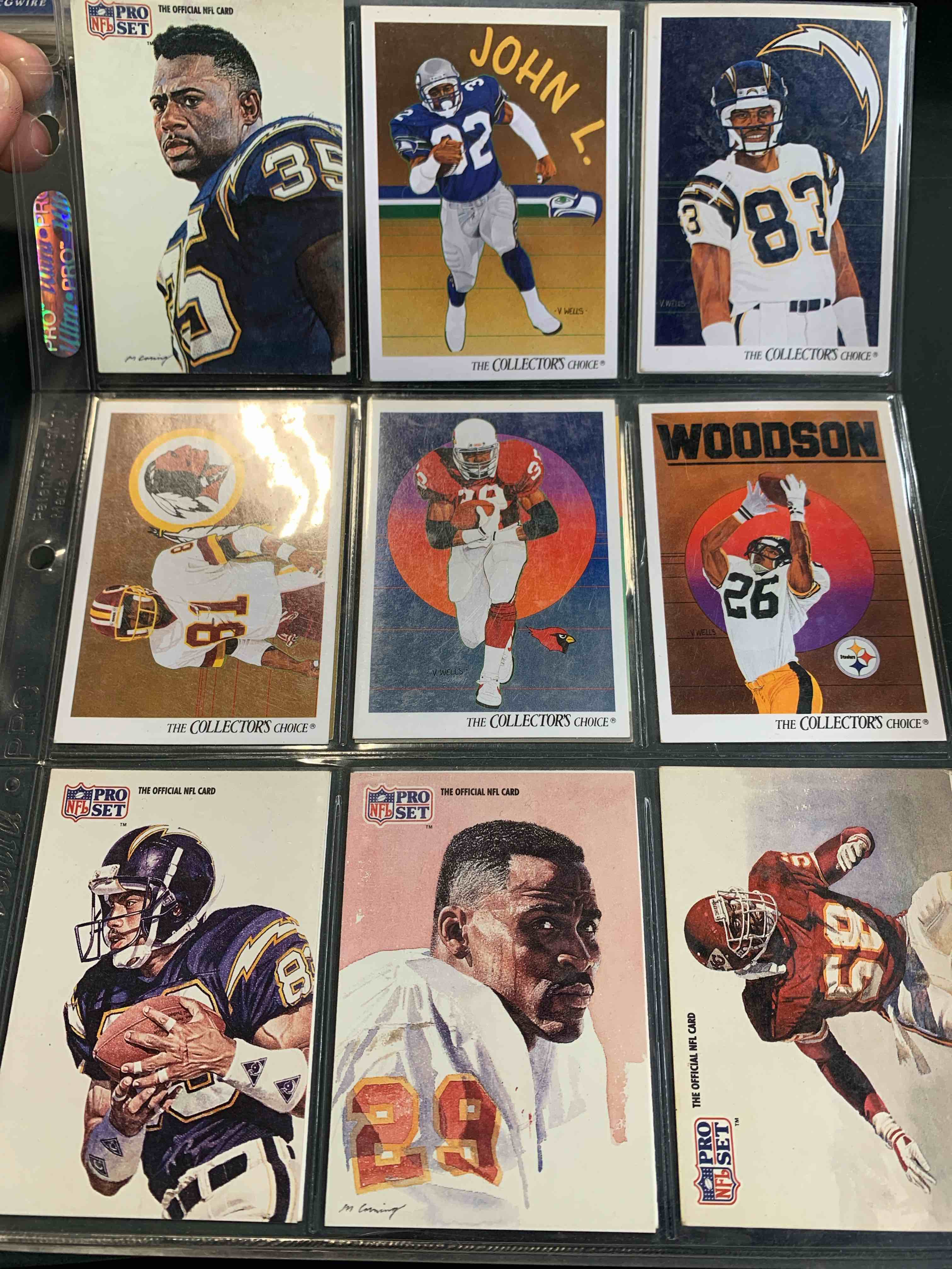 Full Page Of 90s Sports Cards!  ( 16 total)