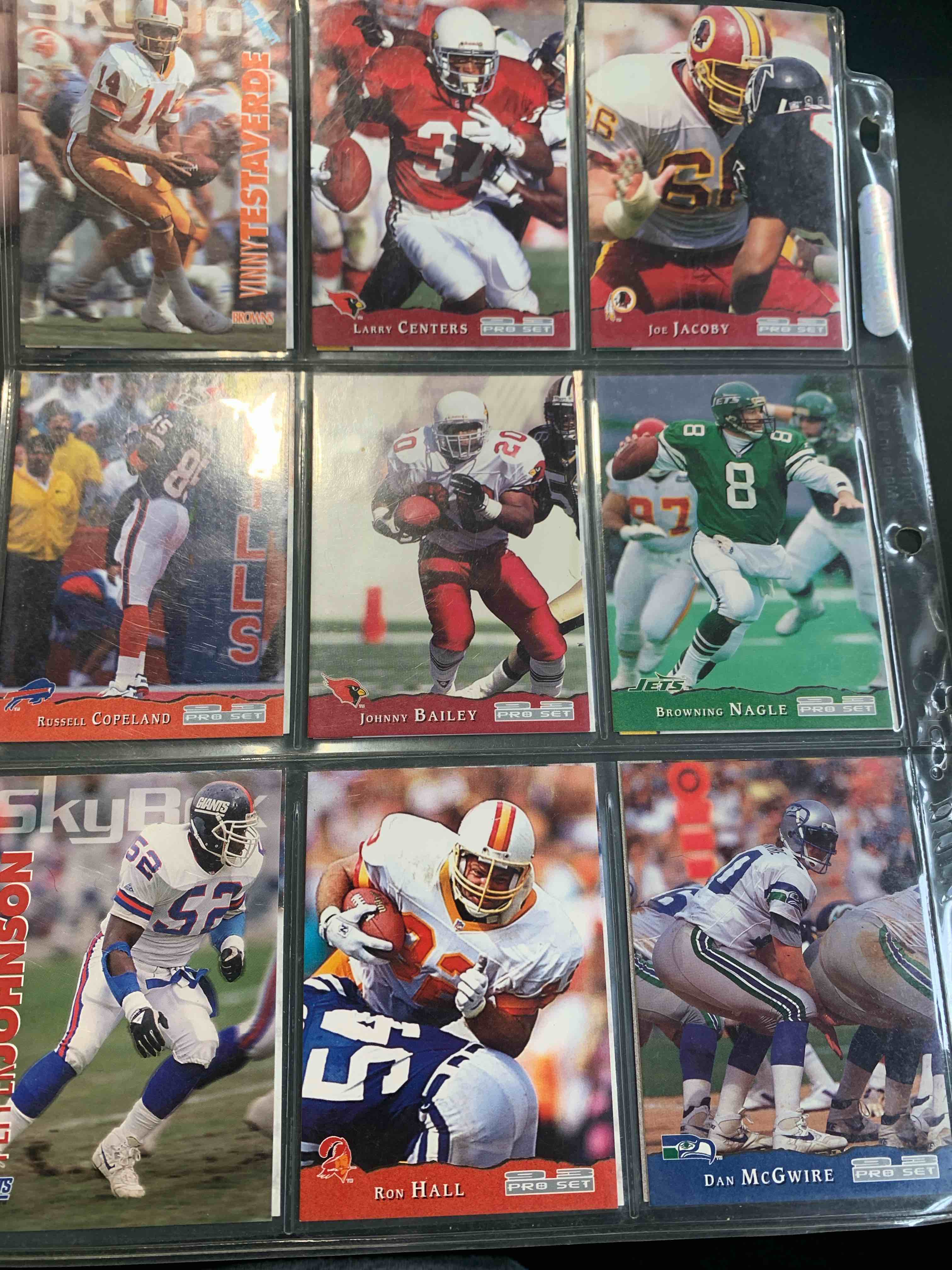 Full Page Of 90s Sports Cards!  ( 18 total)