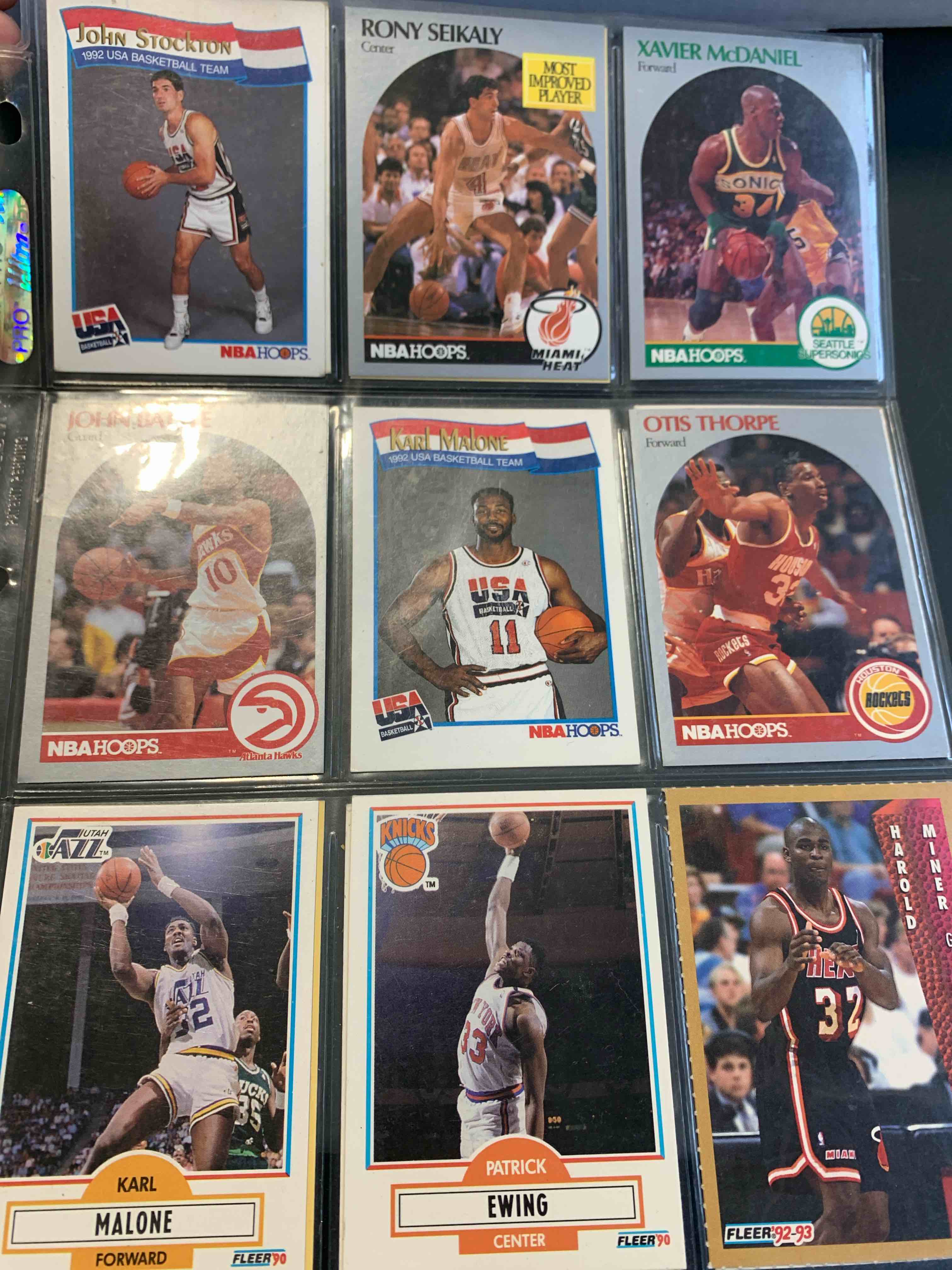 Full Page Of 90s Sports Cards ( 16 total) 